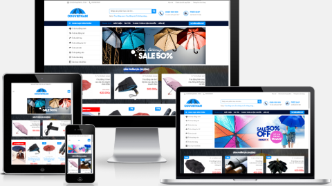 Theme wordpress - Bán ô dù, áo mưa