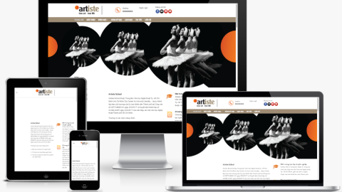 Theme wordpress - Giới thiệu Artiste School