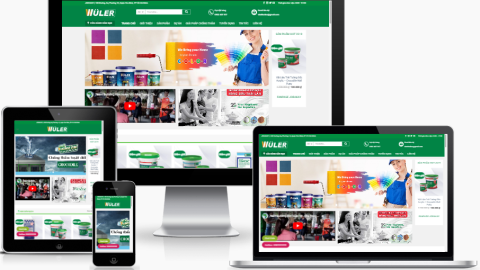 Theme WordPress - Cửa hàng bán sơn, bột sơn