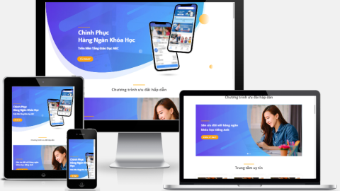 Theme WordPress landing page - Giới thiệu ứng dụng giáo dục
