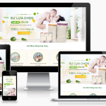 Theme WordPress landing page – Bỉm cho bé