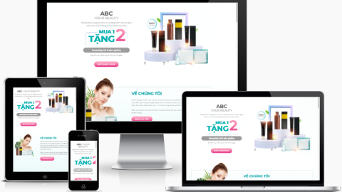 Theme WordPress Landing page - Mỹ phẩm