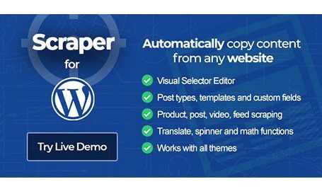 Scrapes – Automatic Web Content Crawler And Auto Post Plugin