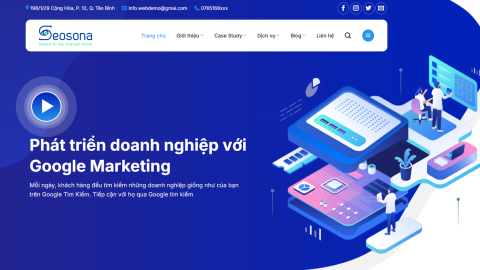 Theme WordPress - Công ty Agency, SEO website 01
