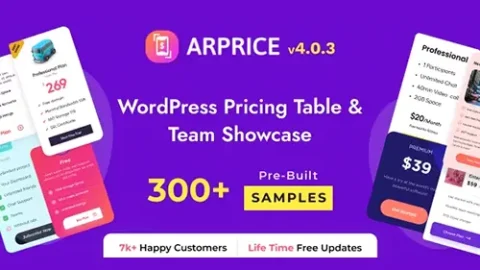 ARPrice – WordPress Pricing Table Plugin