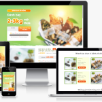 Theme WordPress Landing page – Bánh giảm cân