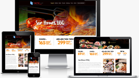 Theme wordpress - Giới thiệu nhà hàng BBQ