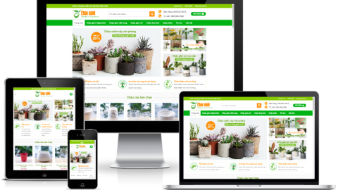 Theme WordPress - Bán chậu cây cảnh văn phòng