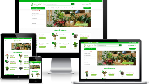 Theme WordPress - Bán cây xanh, tiểu cảnh