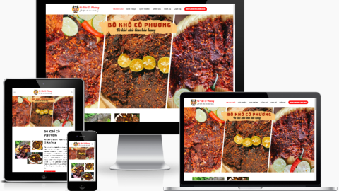 Theme WordPress - Bán bò khô
