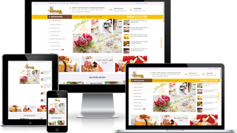 Theme WordPress - Bán nguyên liệu, dụng cụ làm bánh 01