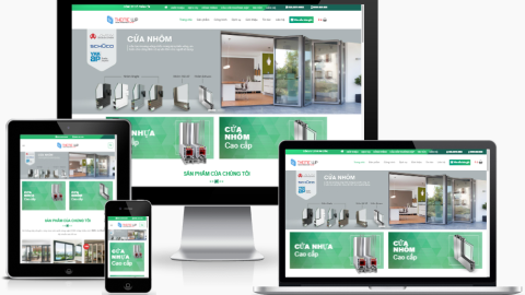 Theme WordPress - Công ty nhôm kính 01