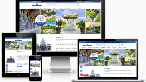 Theme WordPress - Cơ sở đá mỹ nghệ