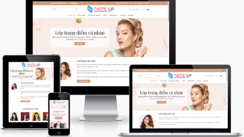Theme WordPress - Khóa học dạy trang điểm
