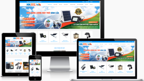 Theme WordPress - Bán đèn led, thiết bị năng lượng mặt trời