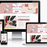 Theme WordPress Lading Page – Bán giày, dép nữ