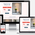 Theme WordPress landing page – Đồng hồ dán tường 3D