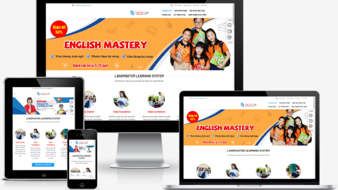 Theme WordPress - Giới thiệu khóa học tiếng anh