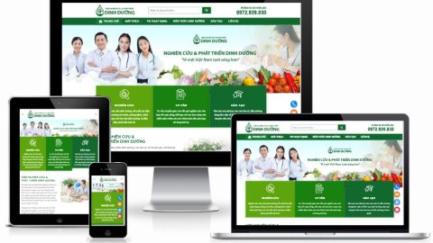 Theme WordPress - Dinh dưỡng