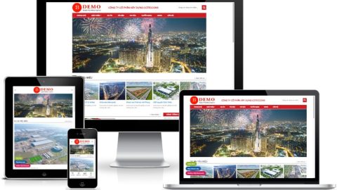 Theme WordPress - giới thiệu công ty xây dựng