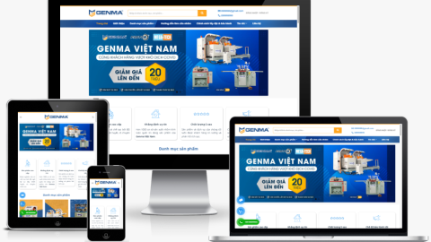 Theme WordPress - Công ty bán máy cắt, máy cơ khí 02