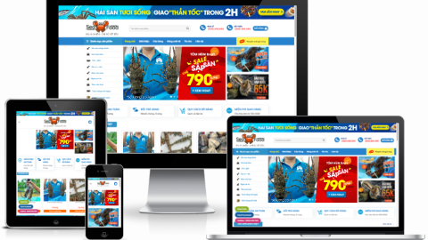 Theme WordPress - Cửa hàng bán Hải Sản