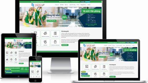Theme WordPress - Dịch vụ vệ sinh 04