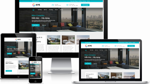 Theme WordPress - Giới thiệu công ty Kiến trúc
