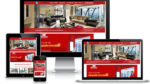 Theme WordPress - Công ty nhôm kính 02