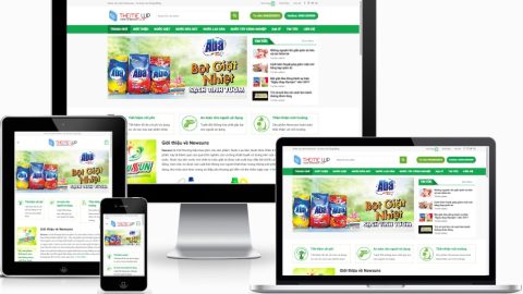 Theme WordPress - Bán bột giặt, nước tẩy rửa