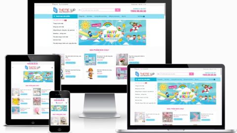 Theme WordPress - Bán phụ kiện trang trí sinh nhật