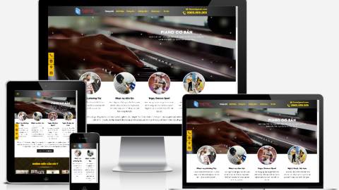 Theme WordPress - Đào tạo, khóa học piano, nhạc cụ
