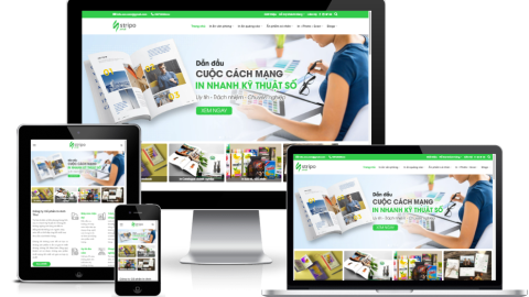 Theme WordPress - Dịch vụ in ấn, thiết kế 04