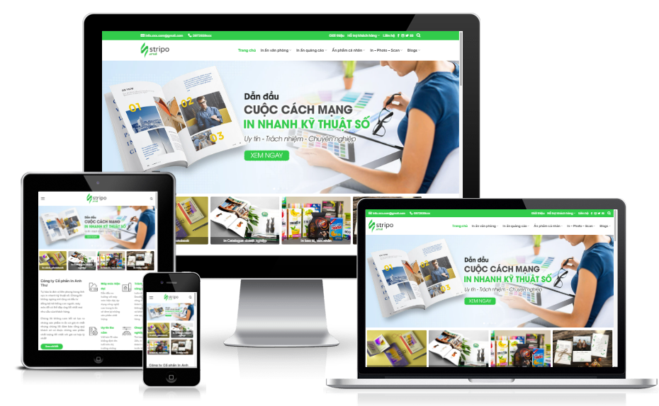 Theme WordPress - Dịch vụ in ấn, thiết kế 04