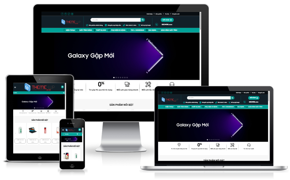 Theme WordPress - Samsung shop
