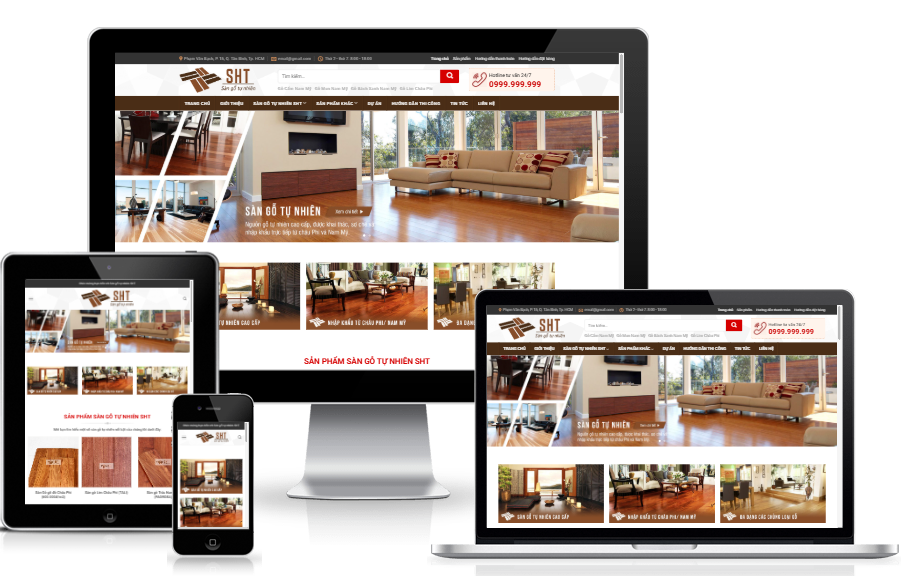 Theme WordPress - Nội thất, sàn gỗ