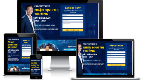 Theme WordPress Landing page - Tọa đàm shark Hưng