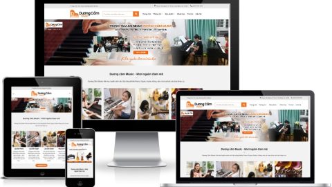 Theme WordPress - Đào tạo học đàn