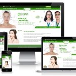 Theme WordPress giới thiệu khóa học làm đẹp