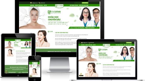 Theme WordPress giới thiệu khóa học làm đẹp