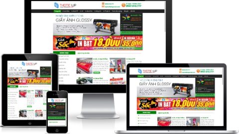 Theme WordPress - Dịch vụ in bạt, decal