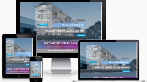 Theme WordPress Landing page - Khóa học phần mềm thiết kế