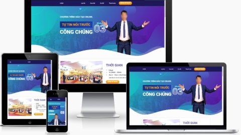 Theme WordPress landing page - Khóa học giao tiếp