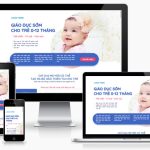 Theme WordPress landing page – Khóa học dạy trẻ