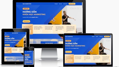 Theme WordPress landing page - Khóa học Marketing Online