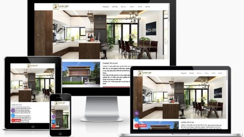 Theme wordpress - Giới thiệu công ty thiết kế kiến trúc, nội thất giống Ahome