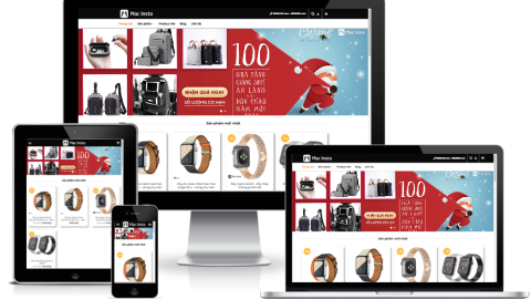 Theme WordPress - Shop phụ kiện maca