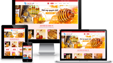 Theme WordPress - Bán mật ong 02