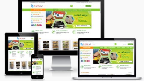 Theme WordPress - Bán sản phẩm in nhựa, thẻ văn phòng