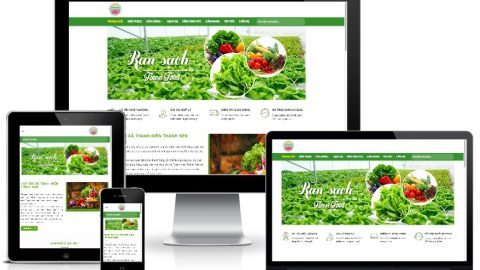 Theme WordPress - Hợp tác xã nông sản, rau sạch